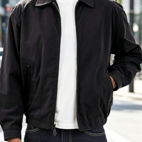 Men's Zip Front Golf Jacket Big and Tall