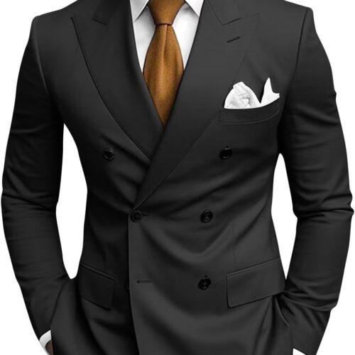 Slim Fit Double Breasted Two Piece Suit Homecoming and Prom big and tall mens