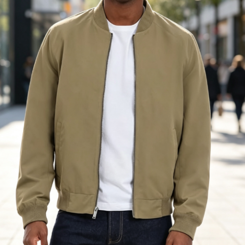 Men's Lightweight Bomber Jacket Wind and Water Resistant Big and Tall