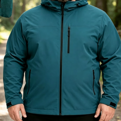 Men's Waterproof Rain Jacket Lightweight Rain Coat Big and Tall