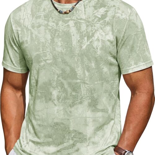 Men's Stretch Graphic Print Casual Streetwear Big and Tall T-Shirt