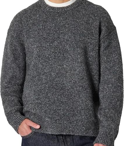 Men's Relaxed Fit Crewneck Sweater Soft Casual Pullover for Comfortable Everyday Style Big and Tall